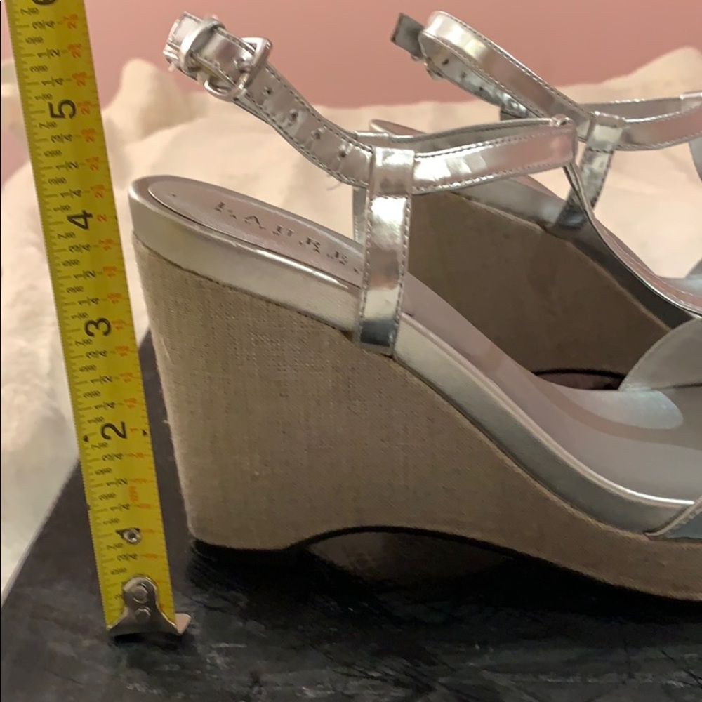 Silver sandal wedges - Picture 11 of 14